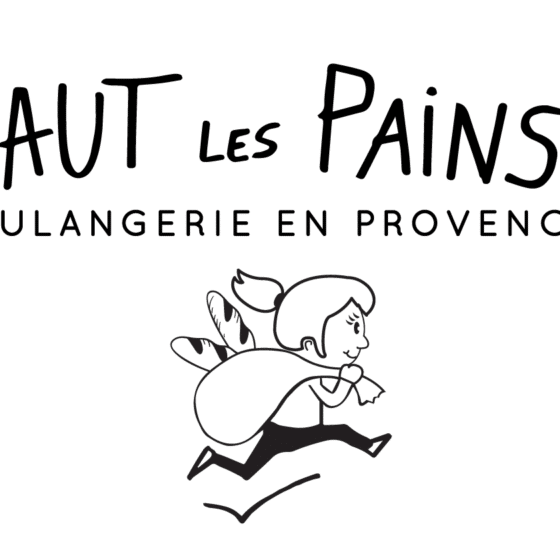 création logo boulangerie Haut les pains, version longue avec baseline boulangerie en provence