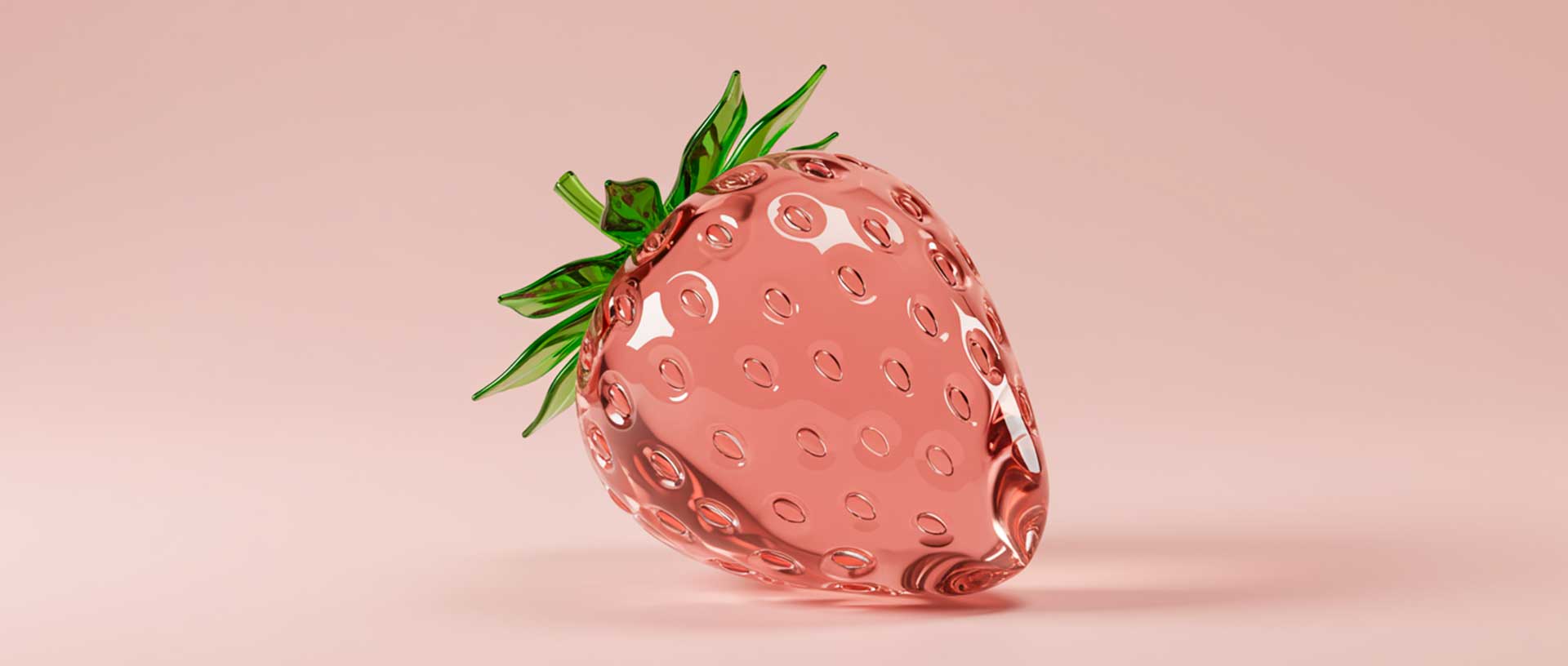 agence création de plaquettes commerciales, DU SIROP design : fraise en cristal