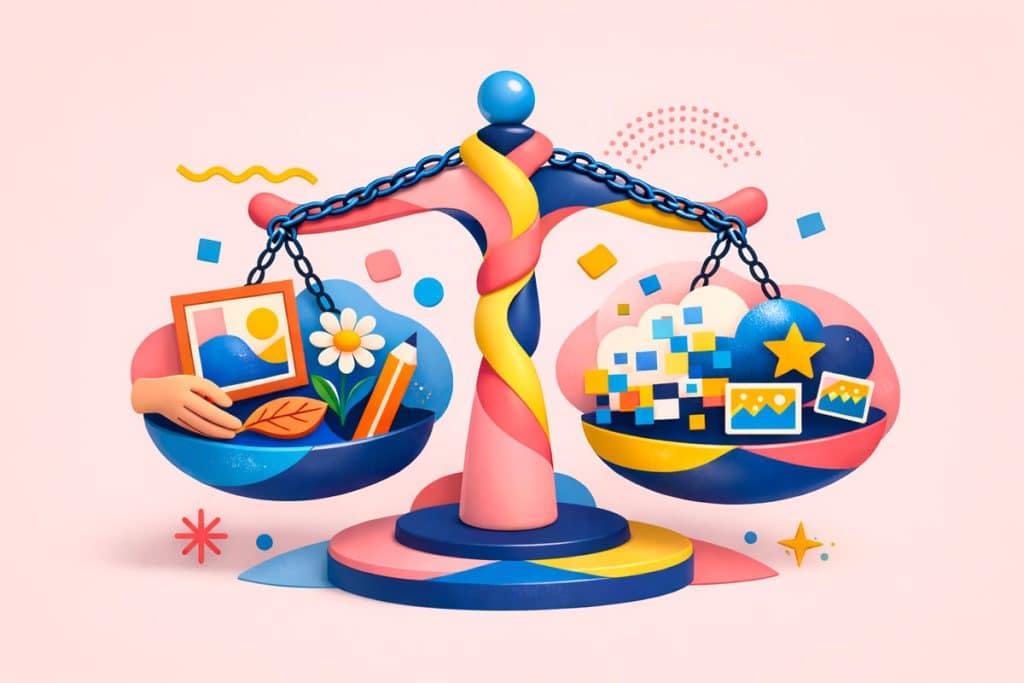 Ia generative et copyright, agence DU SIROP design pour une IA creative au service de l'entreprise